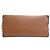 Céline Clutch con catena Celine Cuir Triomphe in pelle di vitello liscia marrone - vista 3