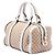 Bolsa Boston Joy Gucci em lona Diamante bege, pequena - vue 2