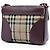 Burberry Red Small Haymarket Check Nylon and Leather Dickens Crossbody - vista 2