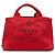 Borsa Tote Prada Red Small Canvas Canapa Logo Rosso
