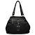 Prada Tessuto Tote mit Vitello-Besatz in Schwarz