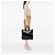 Saint Laurent Black Large Textured Patent Y Mail Tote Nero - vista 5