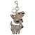 Charm per borsa Gucci Beige GG Supreme Brando Chihuahua