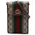 Gucci Mini Borsa a Tracolla Ophidia Web in GG Supreme Beige