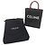 Céline Celine Cabas Vertical Small Triomphe de lona revestida marrón Castaño Marrón oscuro - vista 12