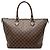 Louis Vuitton Brown Damier Ebene Saleya MM Marrone