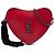 Saint Laurent Red Calfskin Monogram Sac Coeur Tassel Crossbody