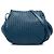 Borsa a tracolla con patta Bottega Veneta in Nappa Intrecciato blu