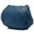 Borsa a tracolla con patta Bottega Veneta in Nappa Intrecciato blu - vista 2