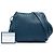 Borsa a tracolla con patta Bottega Veneta in Nappa Intrecciato blu - vista 6