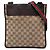 Borsa a tracolla Gucci in tela GG beige con banda Web
