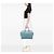 Saint Laurent Cabas Chyc Satchel in pelle blu Large Blu chiaro - vista 6