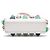 Borsa Satchel Fendi Peekaboo Iconic in vitello bianco con micro borchie Bianco sporco - vista 3
