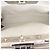 Borsa Satchel Fendi Peekaboo Iconic in vitello bianco con micro borchie Bianco sporco - vista 6