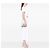 Borsa Satchel Fendi Peekaboo Iconic in vitello bianco con micro borchie Bianco sporco - vista 7