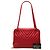 Borsa a tracolla Chanel Red CC Chevron in pelle d'agnello Rosso - vista 7