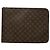 Louis Vuitton Brown Monogram Poche Documents Portfolio Marrone