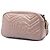 Borsa a tracolla Gucci Small GG Marmont in pelle matelassé marrone Carne - vista 2