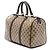 Borsa Boston Gucci Beige Medium GG Crystal Joy - vista 2