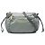 Borsa a tracolla Prada in Tessuto con rifiniture in Saffiano grigio e chiusura a zip Marrone