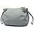 Borsa a tracolla Prada in Tessuto con rifiniture in Saffiano grigio e chiusura a zip Marrone - vista 2