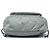 Borsa a tracolla Prada in Tessuto con rifiniture in Saffiano grigio e chiusura a zip Marrone - vista 3