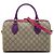 Borsa Boston Gucci Beige Limited Edition Small Multicolor GG Supreme Viola scuro
