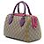 Borsa Boston Gucci Beige Limited Edition Small Multicolor GG Supreme Viola scuro - vista 2