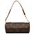 Louis Vuitton Brown Monogram Papillon Pochette Marrone