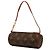 Louis Vuitton Brown Monogram Papillon Pochette Marrone - vista 2