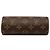 Louis Vuitton Brown Monogram Papillon Pochette Marrone - vista 3