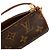Louis Vuitton Brown Monogram Papillon Pochette Marrone - vista 5