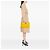 Clutch con zip Gucci in vitello matelassé giallo G Rhombus - vista 5