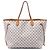 Louis Vuitton White Damier Azur Neverfull GM Bianco