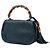 Borsa Gucci Blue Medium Guccissima New Bamboo Top Handle Blu navy - vista 2