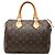 Louis Vuitton Brown Monogram Speedy 25 Marrone