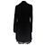 Vestido midi de punto con cuello cisne Dolce & Gabbana en lana negra Negro - vista 3
