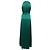 Abito Maxi con scollo a V Diane Von Furstenberg in triacetato verde - vista 3