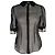 Dolce & Gabbana Mesh-Bluse aus schwarzer Seide