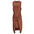 See by Chloé Strick-Midikleid mit Knoten aus Rust-Wolle Orange