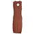 See by Chloé Strick-Midikleid mit Knoten aus Rust-Wolle Orange - Ansicht 3
