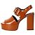 Décolleté Slingback See by Chloé in pelle Tan Marrone Beige