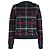 Saint Laurent mehrfarbiger Mohair-Wollpullover mit Pailletten und Tartan-Muster Mehrfarben