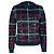 Saint Laurent mehrfarbiger Mohair-Wollpullover mit Pailletten und Tartan-Muster Mehrfarben - Ansicht 8