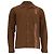 Camicia button-down Acne Studios con dettaglio a righe in cotone marrone Rosso