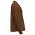 Camicia button-down Acne Studios con dettaglio a righe in cotone marrone Rosso - vista 3