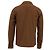 Camicia button-down Acne Studios con dettaglio a righe in cotone marrone Rosso - vista 4
