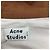 Camicia button-down Acne Studios con dettaglio a righe in cotone marrone Rosso - vista 6