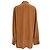 Camicia a maniche lunghe Joseph con bottoni in seta marrone - vista 3