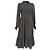 Autre Marque Hatch Midi-Kleid mit Ditsy-Blumenmuster und Stehkragen aus schwarzem Polyester
